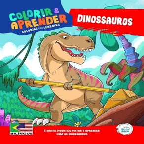 Colorir-e-aprender-bilingue---dinossauros
